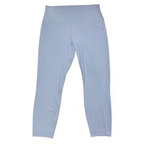 Lululemon Double Thick Align Leggings 25" Inseam Blue Linen Size 12